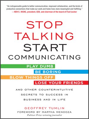 cover image of Stop Talking, Start Communicating